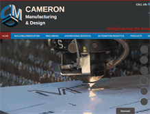 Tablet Screenshot of cameronmfg.com